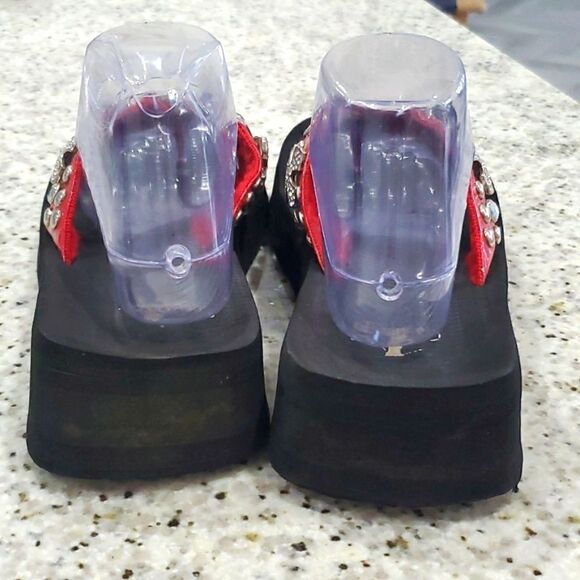 Corkys red jeweled sandals , size 9 - Picture 4 of 7
